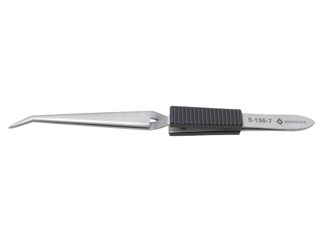 Pincet; 160mm; Bladen: gebogen; De vorm van de punt: scherp Pincet; 160mm; Bladen: gebogen; De vorm van de punt: scherp